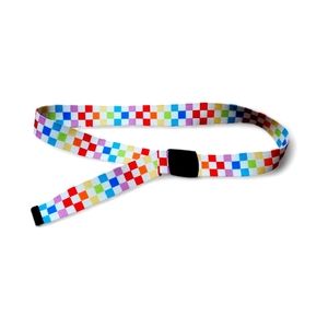 Checker Print Clamp Belt